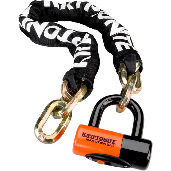 Kryptonite Bike Lock New York Chain (12 mm/100 cm) - with Ev Series 4 Disc Lock