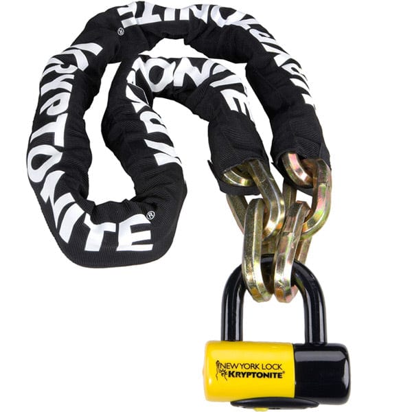 Kryptonite Bike Lock New York Fahgettaboudit Chain 14mmX150cm and NY Disc Lock