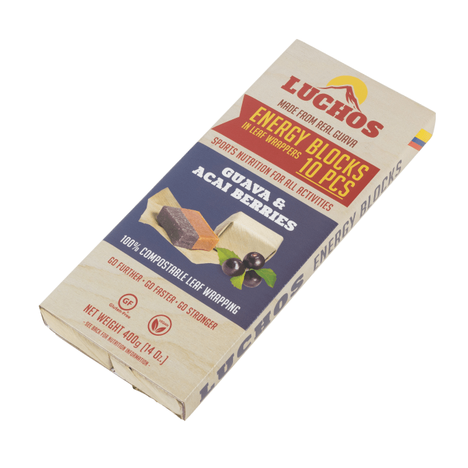 Luchos Energy Bars 10-pack Guava & Açai Berries