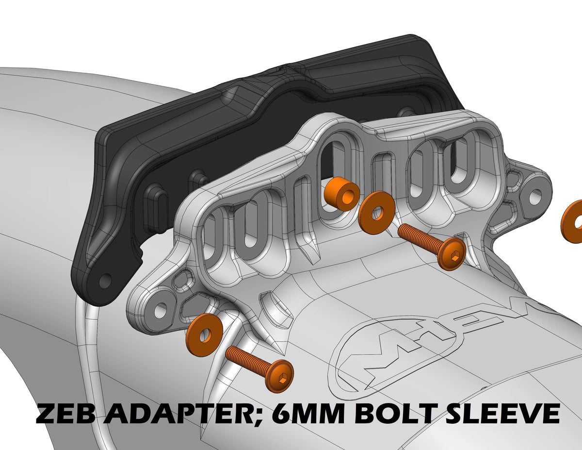 Mudhugger Mudguards SHORTY EVO Bolt-On Mudhugger default FOX fitting (OPTIONS FOR ZEB, RECON, LYRIK, DVO AND OHLINS SEE BELOW)