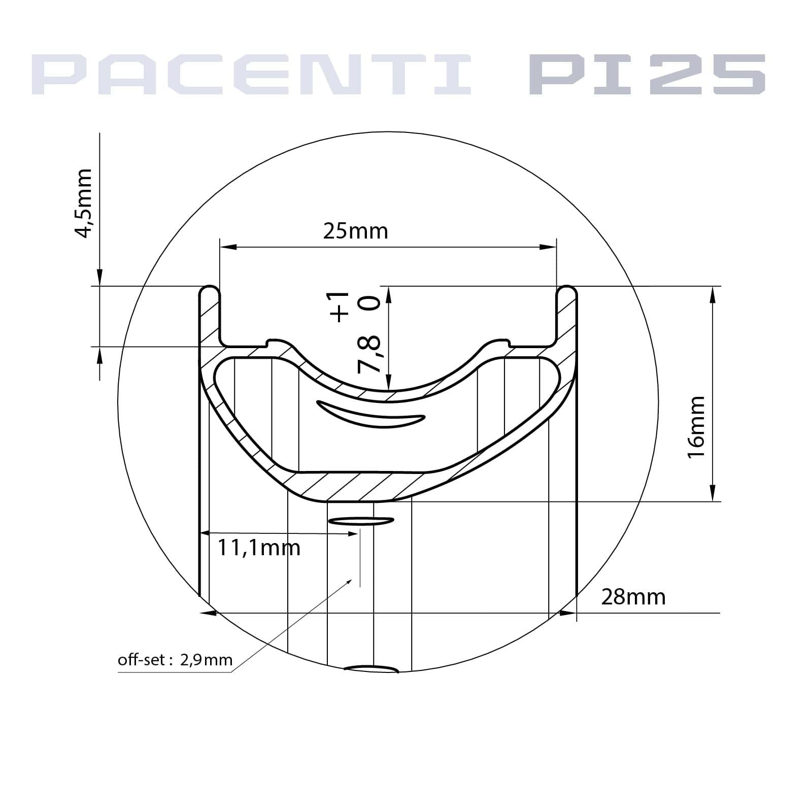 Pacenti Wheelset PI25-Gravel Wheelset 700c 142mm C-Lock