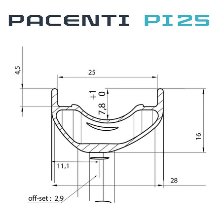 Pacenti Wheelset PI25-TXC Wheelset 29" MTB