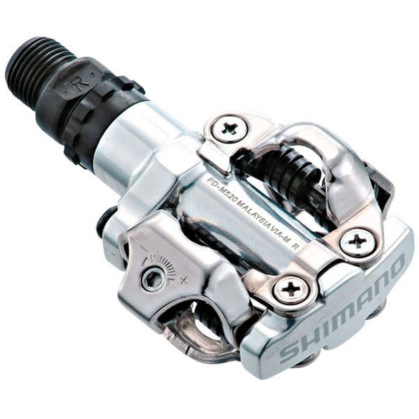 PD-M520 MTB SPD pedals - two sided mechanism, silver