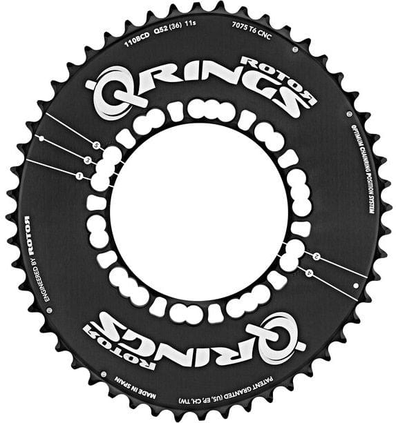 Rotor Chainrings 52t Aero Q-Ring - 110 BCD - single outer ring