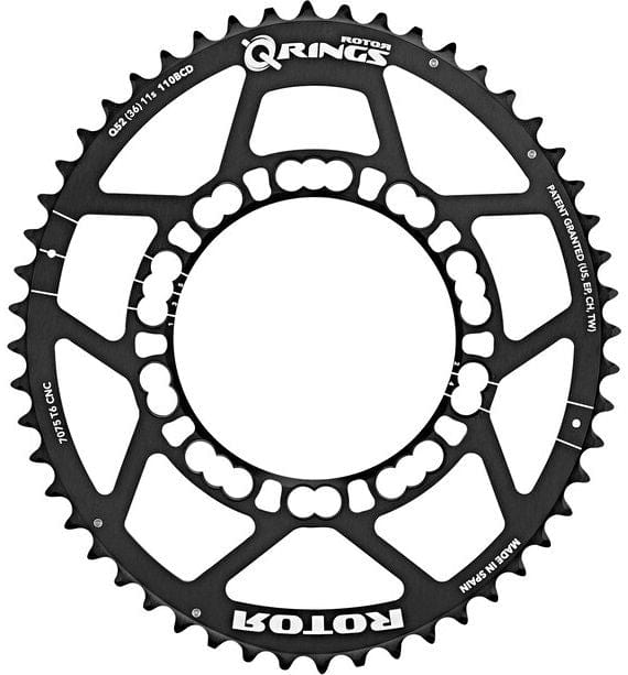 Rotor Chainrings 52t 'Open' Q-Ring 110 BCD - single outer ring