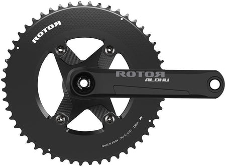 Rotor Chainset ALDHU 2X (Double) 4 Bolt Spider 110BCD Crankset 24