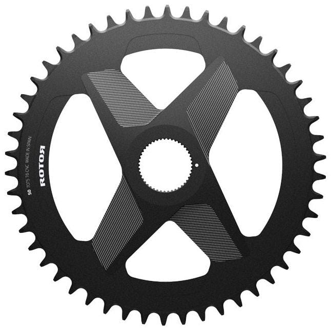 Rotor Chainrings Direct Mount Round Ring RD1 CX1 & Gravel -  54T Black