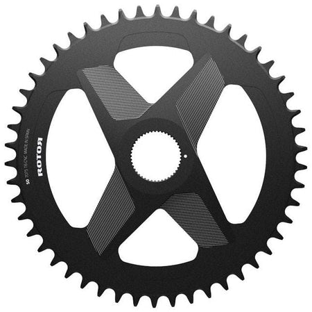 Rotor Chainrings Direct Mount Round Ring RD1 CX1 & Gravel -  54T Black