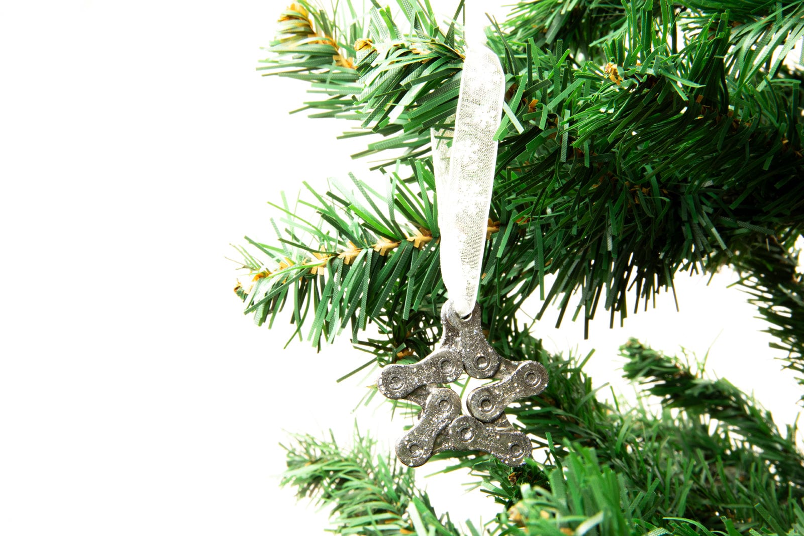 Saint Piran Christmas Star Bike Chain Decoration