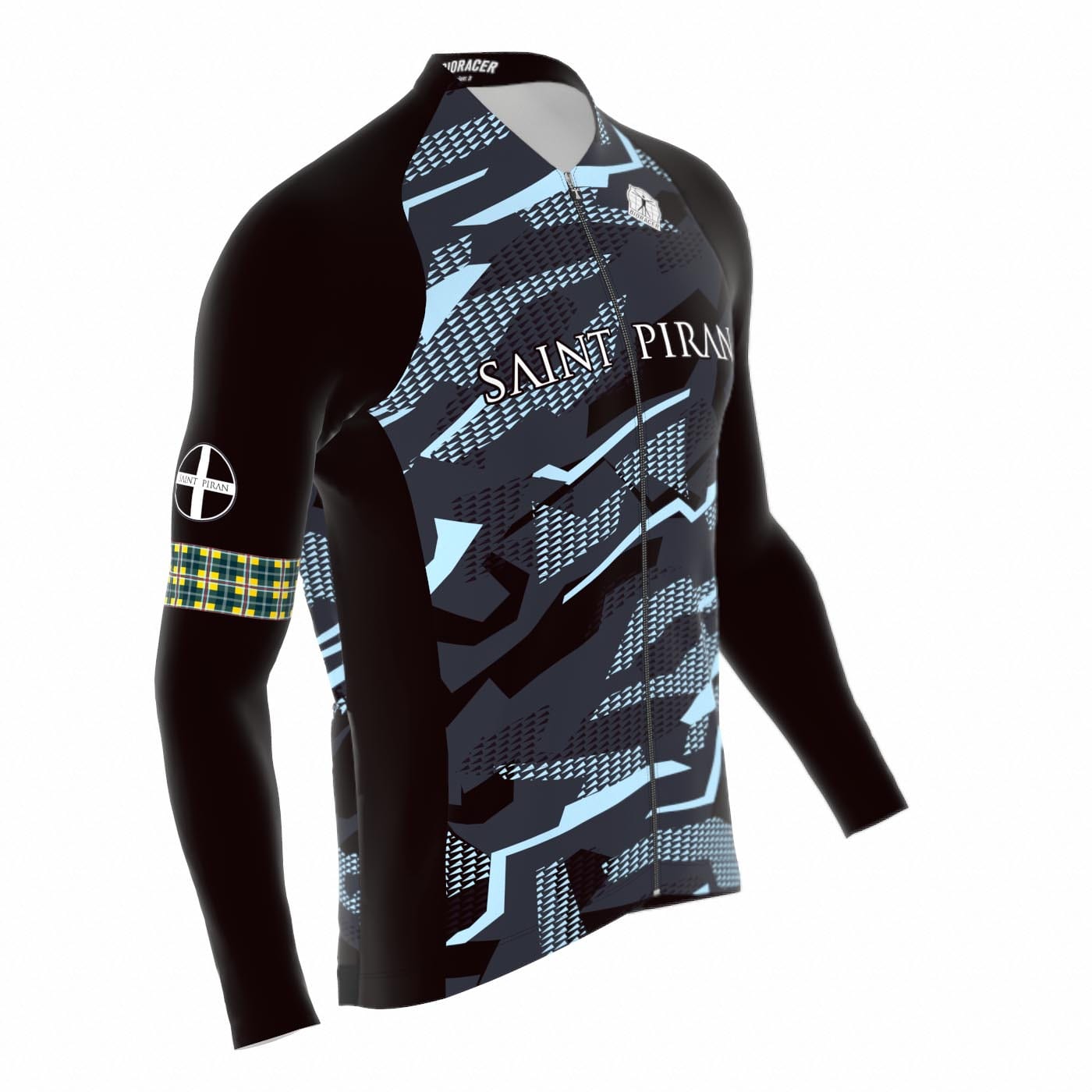 Saint Piran Service Course Icon Long Sleeve Jersey Saint Piran Gravel Blue Icon Tempest Long Sleeve Jersey