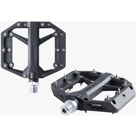 Shimano MTB Pedals PD-GR400 flat pedals, resin with pins, black