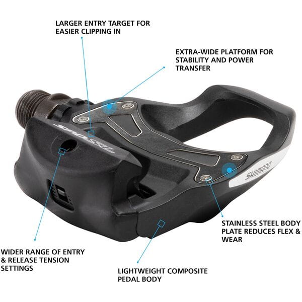 Shimano Road Pedals PD-R550 SPD SL Road pedals, resin composite, black