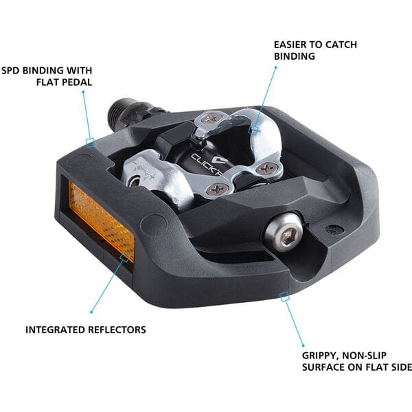 Shimano MTB Pedals PD-T421 CLICK'R pedal, pop up mechanism, black