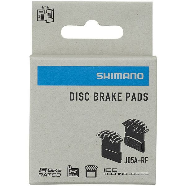 Shimano Brake Pads Shimano J05A-RF disc pads and spring, alloy back with cooling fins, resin