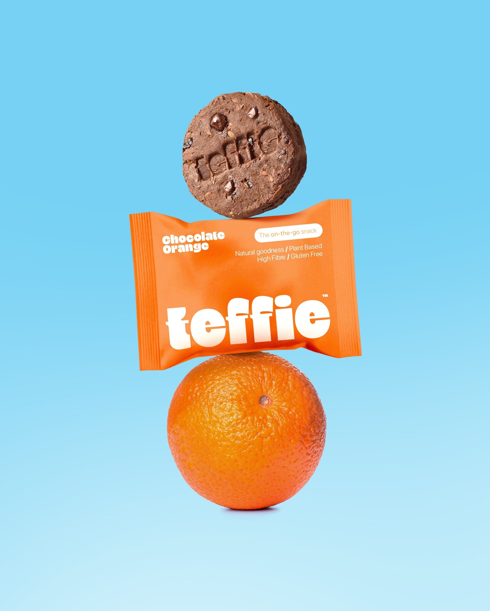 The Teff Cookie Company Energy Bars Chocolate Orange