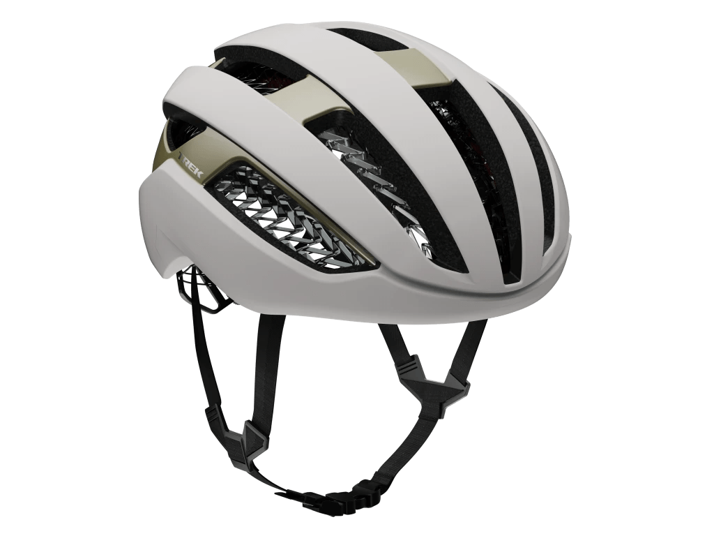 Trek Helmets Crystal White/Supernova; Finish / Matte/Gloss / S Trek Circuit Wavecel Helmet