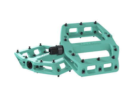 Trek Flat Pedals Miami Green Trek Line Elite Flat Pedal Set