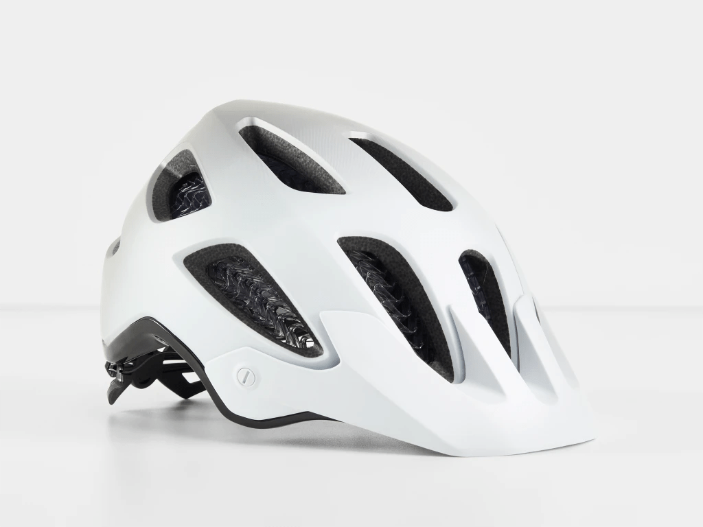 Trek Helmets White/Quicksilver; Finish / Gloss / S Trek Rally WaveCel Mountain Bike Helmet