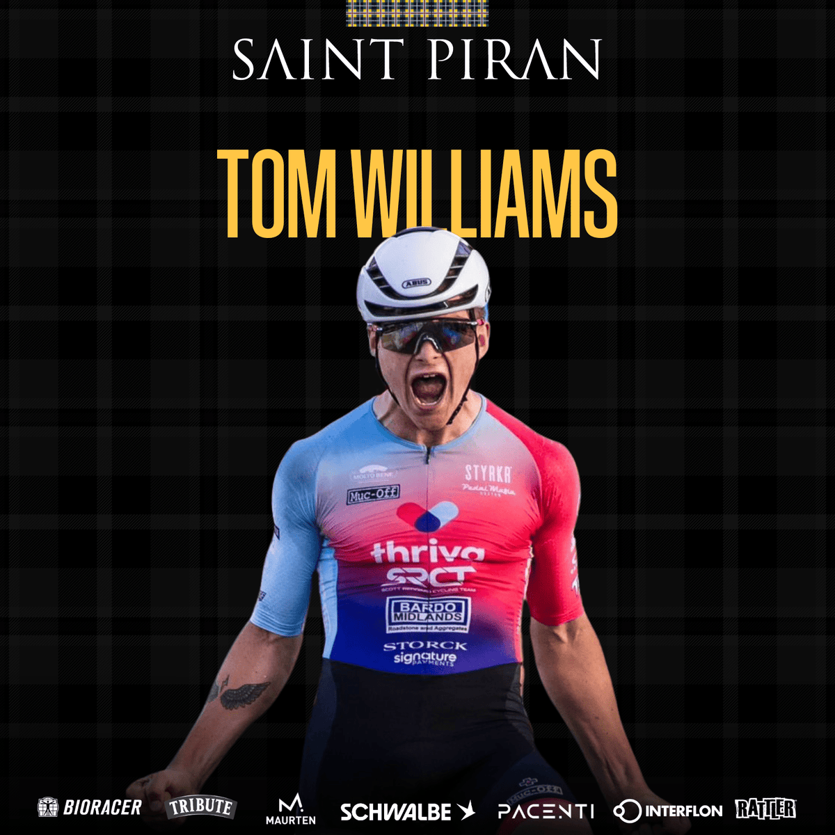 UCI Men's Pro Team Adopt A Rider ( Monthly ) Tom Williams - Adopt A Rider - @£10 A Month