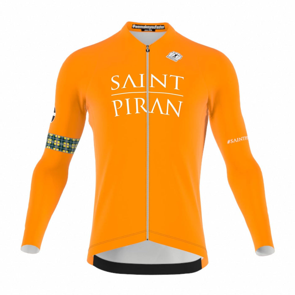 Orange Tempest Light Thermal Long Sleeve Jersey - Icon