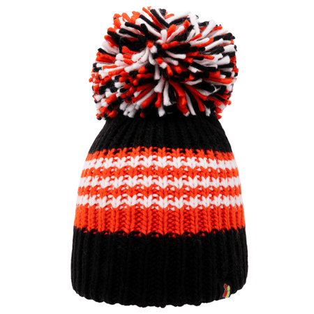 Big Bobble Hats Ltd Big Bobble Hat Black, Orange and White Big Bobble Hat