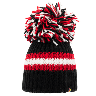 Big Bobble Hats Ltd Big Bobble Hat Black, Red and White Big Bobble Hat