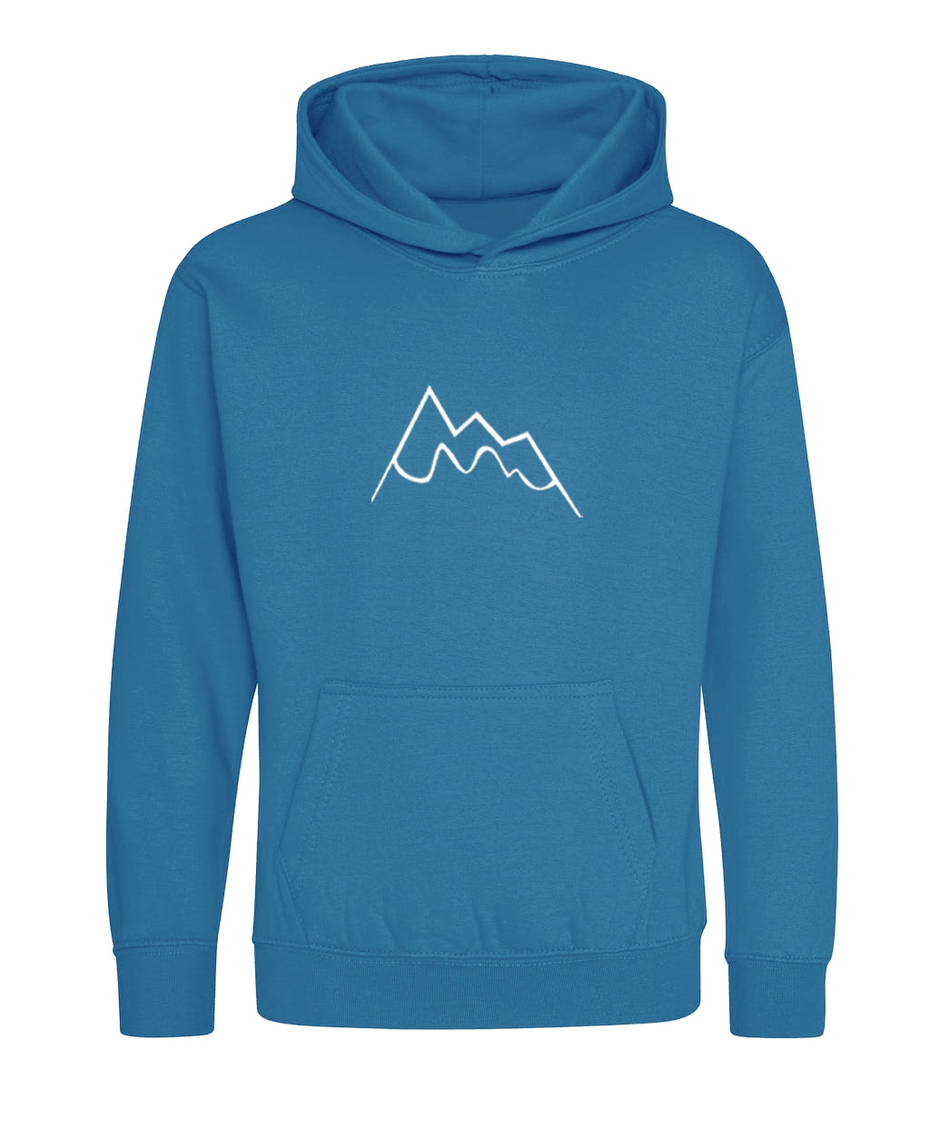 Big Bobble Hats Ltd Hoodies Extra Extra Small / Sapphire Blue Kids Snowy Mountain Hoodie