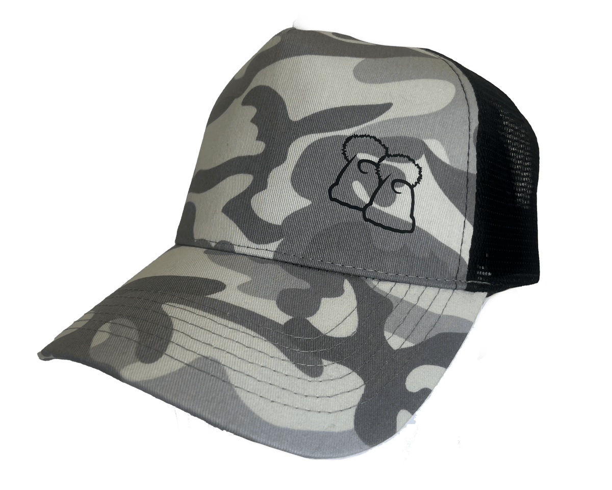 Big Bobble Hats Ltd Baseball Caps Light Grey Camo Trucker Style Baseball Cap