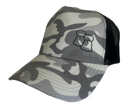 Big Bobble Hats Ltd Baseball Caps Light Grey Camo Trucker Style Baseball Cap