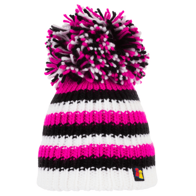 Big Bobble Hats Ltd Big Bobble Hat Pink Zebra