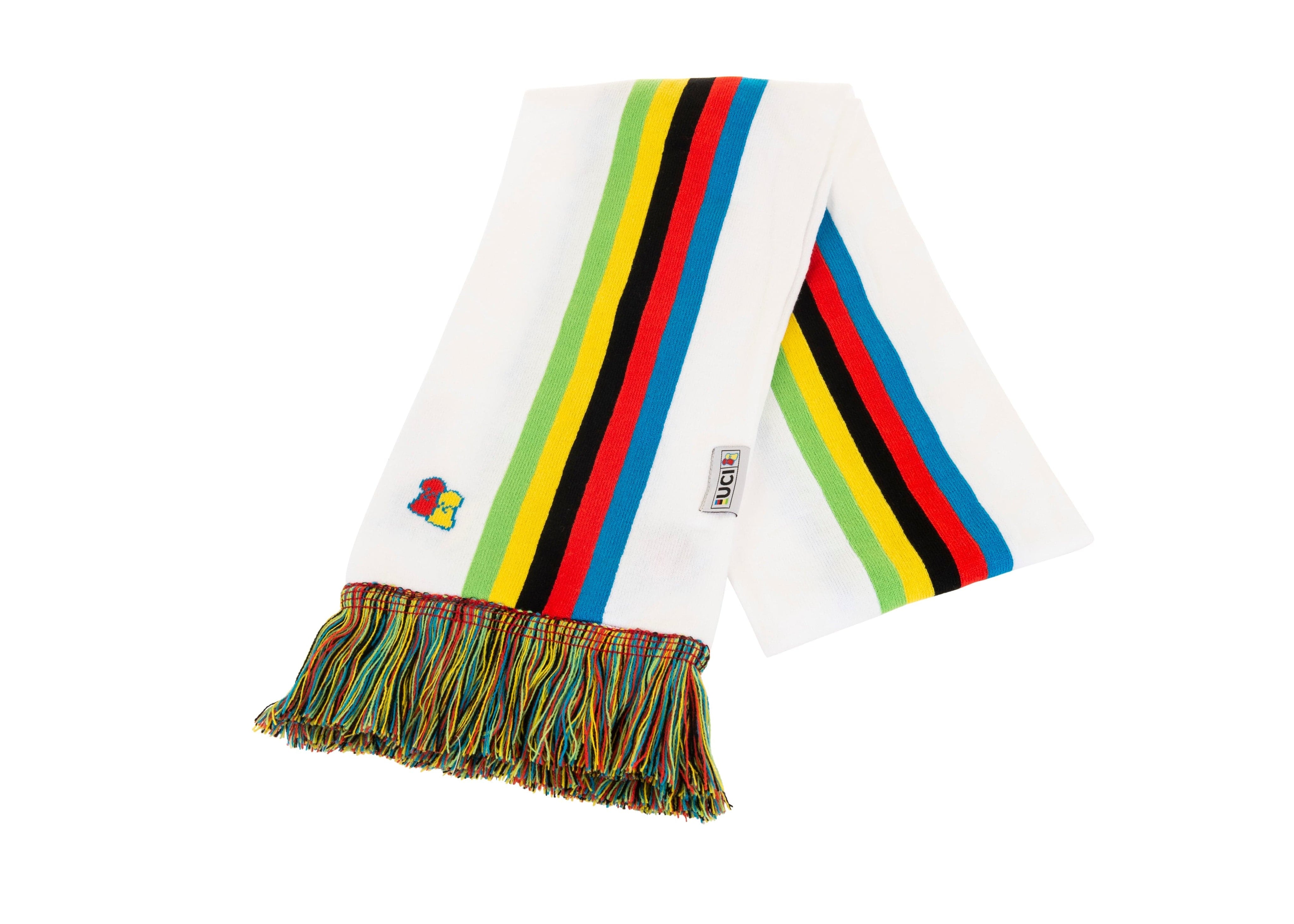 Big Bobble Hats Ltd Scarf UCI White Rainbow Scarf