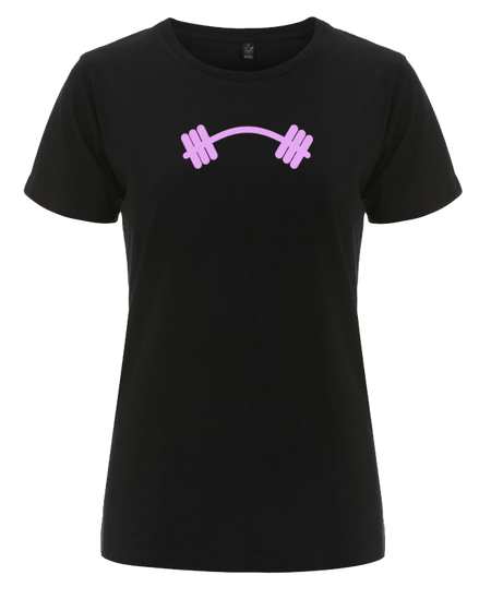 Big Bobble Hats Ltd T-Shirts Extra Small / Black Women's Barbell T-Shirt