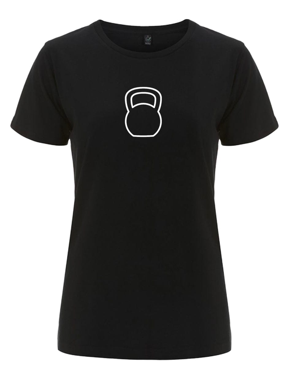 Big Bobble Hats Ltd T-Shirts Extra Small / Black Women's Kettlebell T-shirt