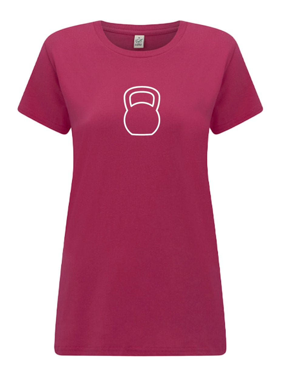 Big Bobble Hats Ltd T-Shirts Extra Small / Pink Women's Kettlebell T-shirt