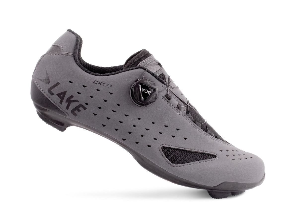 Lake Shoes Matte Grey/Black / 39 CX177-X Wide