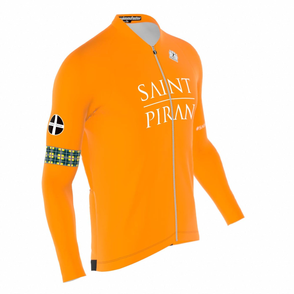 Saint Piran Service Course Icon Long Sleeve Jersey Orange Tempest Light Thermal Long Sleeve Jersey - Icon