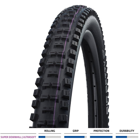 Schwalbe MTB Tyres 29 x 2.60 Fold / Black Schwalbe Big Betty Evo Super Downhill TLE