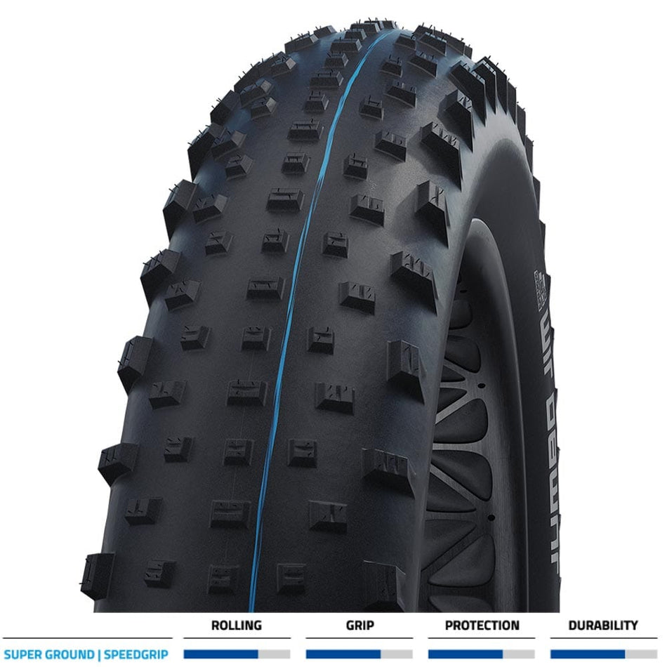 Schwalbe MTB Tyres 26x4.40 Fold / Black Schwalbe Jumbo Jim Evo Super Ground TLE