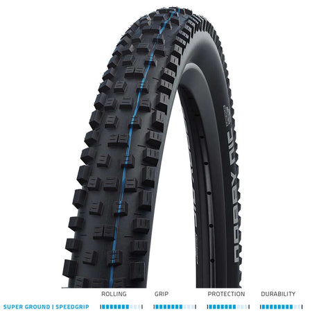 Schwalbe MTB Tyres Schwalbe Nobby Nic S/Ground SpGrip TLE