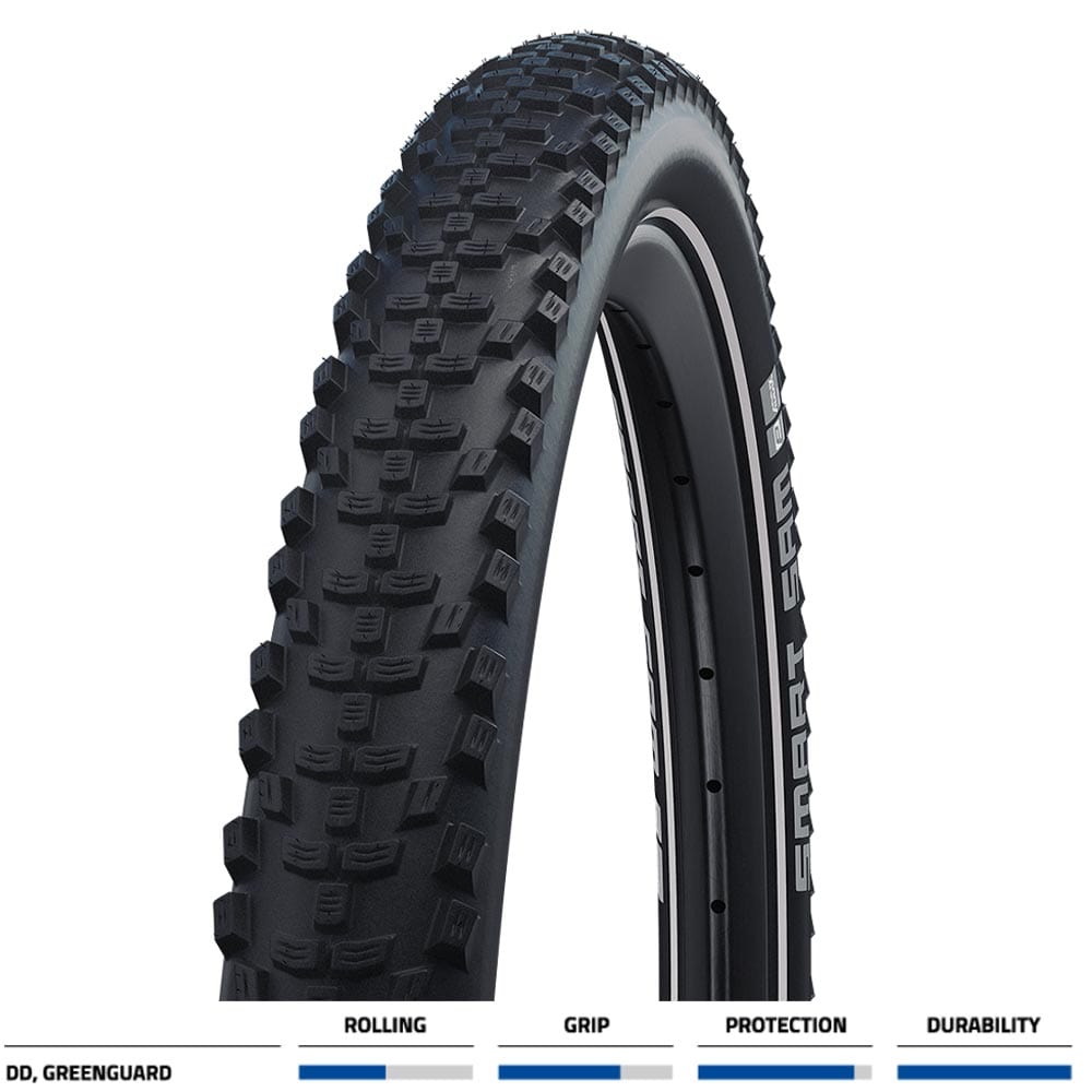 Schwalbe MTB Tyres Schwalbe Smart Sam Plus Greenguard SnakeSkin